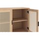 Avida 37.5 X 18.75 inch Black / Rustic Oak/Natural Sideboard, Small